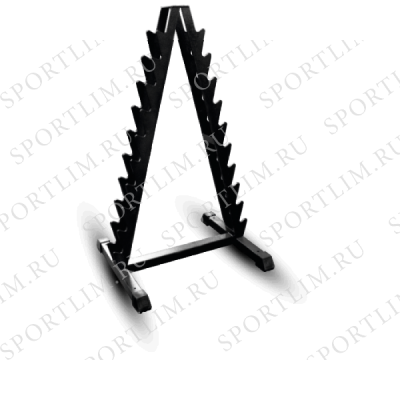 Стойка для хранения хромированных гантелей фитнес на 10 пар MB Barbell MB 1.03